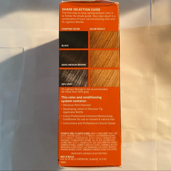 Clairol Textures & Tones 7G Lightest Blonde Designated for Women Of Color - Picture 4 of 4